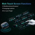 thumbnail image 6 of Wireless Earbuds Bluetooth 5.4 Headphones, Ear Buds with Touch Screen, ANC/ENC Noise Cancelling Transparency Mode, 50H Stereo Deep Bass, IPX7 Waterproof, Clear Calls, 5 EQ for iOS Android, 6 of 11