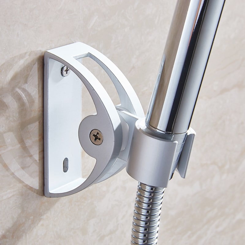 Screw Adjustable Bathroom Shower Head Universal Holder Wall Bracket Mount Rack 
