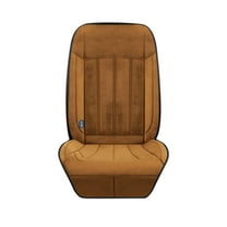 PHIGZNT Heated Seat Cushion - 12V UL Heating Pad with Pressure-Sensitive Switch & 12H Timing & 7-Temperature Adjustable - Seat Cover Warmer for Home, Office Chair（PU Leather Black