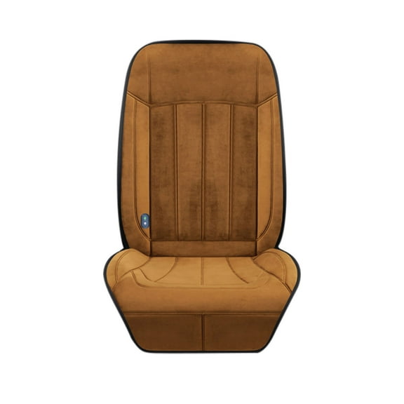 PHIGZNT Heated Seat Cushion - 12V UL Heating Pad with Pressure-Sensitive Switch & 12H Timing & 7-Temperature Adjustable - Seat Cover Warmer for Home, Office Chair(PU Leather Black