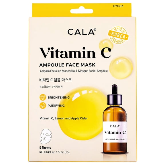 CALA Ampoule Face Mask with Vitamin C (5 Sheets)