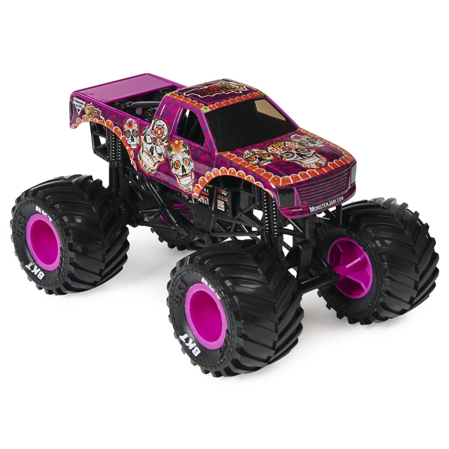 Monster Jam, Official Calavera Monster Truck, Collector Die-Cast Vehicle, 1:24 Scale, Kids Toys for Boys Ages 3 and up
