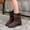 Brown, variant on Women's Western Boots Women's And Winter Collection Slim And Versatile
