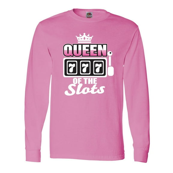 Inktastic Queen of the Slots Long Sleeve T-Shirt