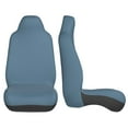 thumbnail image 3 of Easy to Install Car Universal Seat Cover, Grey-Blue Four Seasons Universal Front Seat Cover, 2-Piece, 3 of 8