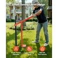 thumbnail image 3 of VEVOR 36 in T Post Puller, Heavy Duty Fence Post Pullers with Puller Plate & 47 in Lifting Chain, Labor-Saving T-Post Remover Tool for Round Fence Posts, Sign Posts & Tree Stumps, 3 of 9