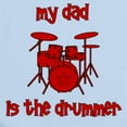 thumbnail image 2 of CafePress - My Dad Is The Drummer (Drums) Infant Bodysuit - Baby Light Bodysuit, Size Newborn - 24 Months, 2 of 4