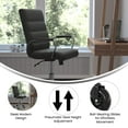 thumbnail image 3 of Mid-Back Black Executive Swivel Office Chair with Chrome Frame, Arms,, 3 of 9