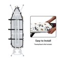 thumbnail image 4 of HELLHERO Panda Bamboo Pattern Hook and Loop Ironing Board Cover Elastic Edge Anti-Slip 3 Fasteners Soft Fabric Covers 15x54 Inch, 4 of 5