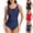 Red, variant on Women's Solid Color Bikini Slimming Fit Surfing Suit Bathing Suit One Piece Swimsuit Women for Beach Pool Vacation Red