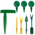 thumbnail image 1 of OUSITAID 8PCS Planter Dispenser Set Portable Small Garden Hand Planter Tool with Adjustable Speed Manual Seed Sower Set Plastic Plant Flower Seed Dispenser Sets for Garden Greenhouse, 1 of 7