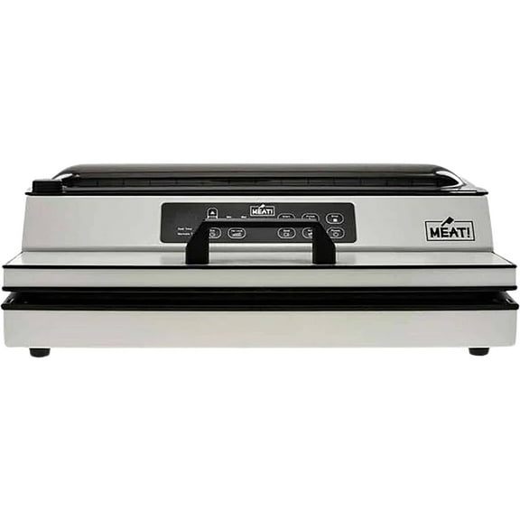 MEAT! External Vacuum Sealer 16" with Built-In Cutter, Commercial-Grade Seal, for Preserving Dry and Moist Food