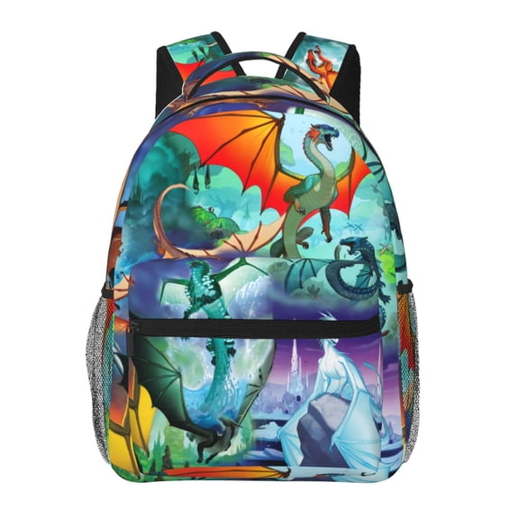 Large Capacity Shoulder Bags Wings Of Fire Backpack Bookbag Computer Bag Daypacks Travel