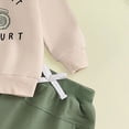 thumbnail image 4 of CAUYDY 6 9 12 18 24 Months Toddler Boys Fall Winter Clothing 2T 3T 4T 5T Infant Long Sleeved Sweatshirt Sweatpants 2 Piece Cute Set Baby Picture Outfits Green for Sizes 12-18 Months, 4 of 6