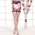 thumbnail image 4 of Fauean Fishnet Stockings for Women Women's Transparent Lace Suspender Pantyhose Tights A, 4 of 8