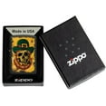 thumbnail image 7 of Zippo Lighter - Customized Engraved Message Leprechan Skull Design 46244, 7 of 7