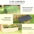 thumbnail image 3 of Garden Pots Raised Garden Bed for Flowers, Veggies and Herbs,Galvanized Steel Planter Box with Crop Cage and Shade Cloth,Planters For Outdoor Plants, 3 of 7