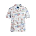 thumbnail image 5 of George Men's Relaxed Fit Linen Blend Camp Shirt with Short Sleeves, Sizes S-5XL, LT-3XLT, 5 of 5