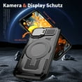 thumbnail image 6 of ELEHOLD Magnetic Case for iPhone 15 Pro, Military Grade Shockproof Rugged Case Built-in Metal Camera Cover with Stand,Black, 6 of 6