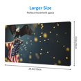 thumbnail image 2 of Kdxio North American Bald Eagle Print Large Gaming Mouse Pad,Non-Slip Base,Water Resist Keyboard Pad for Gamer,Office & Home,29.5 x 15.8 in, 2 of 6