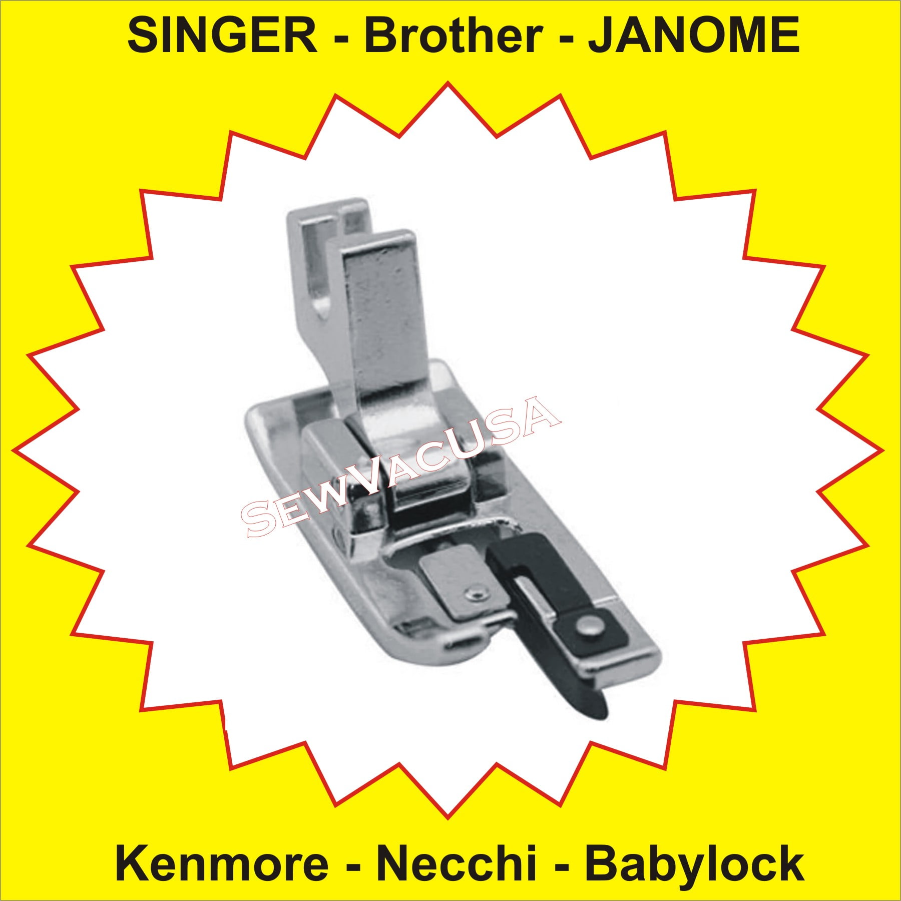 Sewing Machine Overcasting Foot For SINGER, BROTHER, JANOME, KENMORE