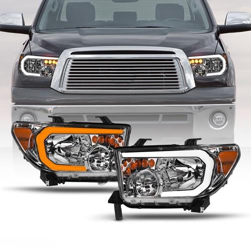 Switchback Sequential For 2007-2013 Tundra/Sequoia Chrome Headlights w/LED Tube