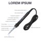 thumbnail image 3 of High quality (936H) Constant temperature digital display electric soldering iron 80W Port, 3 of 5