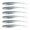 Green 75mm, variant on Whaledi 6Pcs Fork Tail Swimbaits Lures Silicone Artificial Swimbaits for Saltwater