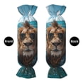 thumbnail image 2 of Salouo Hawaiian Swimming Lion Pattern Cute Bolster Pillow,Cylindrical Pillow Long Pillow for Bed Round Side Pillow for Knee/Leg/Neck ,- Length 24.4" x 9.8" Diameter, 2 of 8