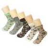 Wrapables® Women’s Vintage Floral Posies Socks (Set of 5)