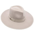thumbnail image 4 of Walrus Hats Capri II Sand Wide Brim Capri Colors Wool Felt Hat – 100% Australian Wool Hat for Women with Adjustable Fit, Grosgrain Band, and Sleek Logo Pin Lilac, 4 of 6