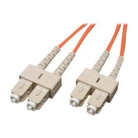 Eaton Tripp Lite Series Duplex Multimode 62.5/125 Fiber Patch Cable (SC/SC), 0.3M (1 ft.) - Patch cable - SC multi-mode (M) to SC multi-mode (M) - 0.3 m - fiber optic - duplex - 62.5 / 125 micron - orange
