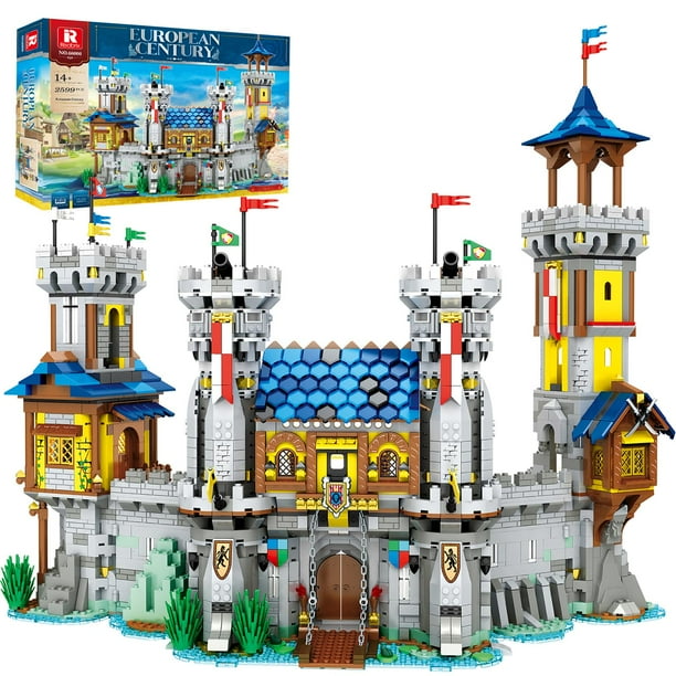 Set de construcción Reobrix Medieval Castle w/ Light 66006 para adultos