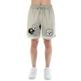 thumbnail image 4 of Men's New Era Light Beige Pittsburgh Steelers Stone Multi Patch Shorts, 4 of 5