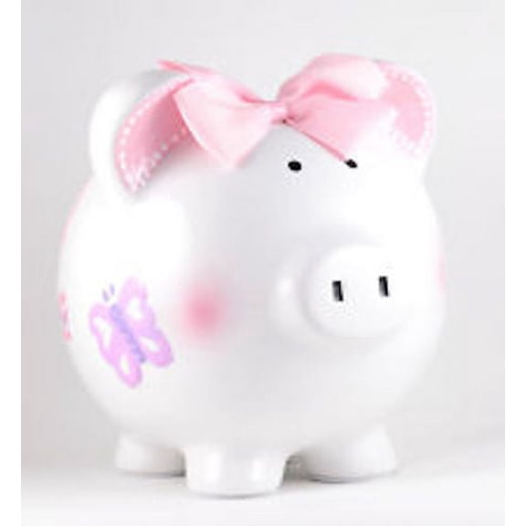 Child To Cherish - Large Piggy Bank - Butterfly
