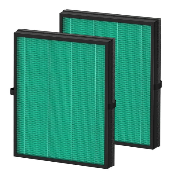 Haadid MK04 Air Filter Replacement Compatible with AROEVE MK04 & MG04JH Air Purifiers, 4-in-1 High-Efficiency Filter for Pollen, Pet Dander, 2 Pack