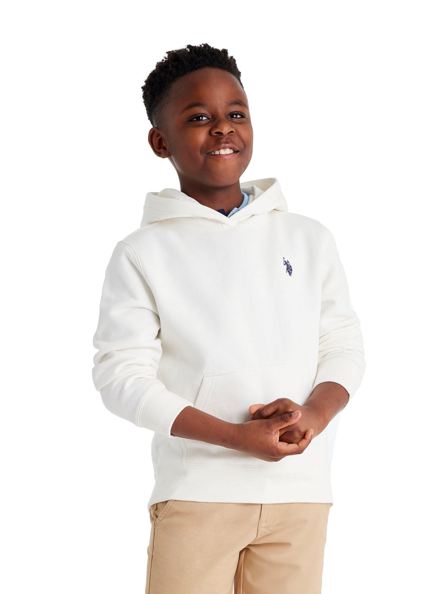 U.S. Polo Assn. Boys Fleece Pullover Hoodie, Sizes 4-18