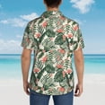 thumbnail image 5 of Cauagu Palm Trees and Tropical Print Hawaiian Shirt for Men,Casual Short Sleeve Button Down Shirts Summer Beach Men's Regular-Fit Short-Sleeve Print Shirt -X-Large, 5 of 6