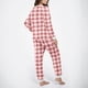 thumbnail image 5 of Conjunto de top y pantalones de poliéster con bolsillos largos y estampado de cuello redondo informal para mujer, 5 of 6