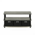 thumbnail image 5 of Furinno Frans Turn-N-Tube Coffee Table with Bin Drawers, French Oak Grey/Black/Black, 5 of 6