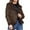Coffee, variant on Motorcycle Jacket for Women Winter Thick Warm Suede Lamb Short Coat Shearling Sheepskin Leather Coffee XXL