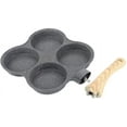 thumbnail image 3 of Egg Pan Omelette Pan Roast, 4-Hole Omelette Pan Non-Stick Frying Pans, Breakfast Pancake Maker For Induction Cooker Gas Stove, 3 of 7