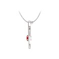 thumbnail image 3 of Pendentif Style Infini avec Diamants Naturels et Rubis, 3 of 7