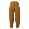 thumbnail image 3 of XINXIAOO Women's Pants for Women Casual Brown Womens Pants Women Lounge Pants Wide Leg Pants Woman with Pockets Women Summer Pants, 3 of 3