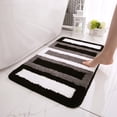 thumbnail image 3 of TopLLC Soft Microfiber Striped Bathroom Rugs Bath Mat Extra Thick -Slip Bath Rugs, 3 of 3