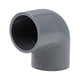 thumbnail image 1 of 90 Degree PVC Pipe Fitting Elbow, 32mm Socket, PVC Fittings Gray 10Pcs, 1 of 1