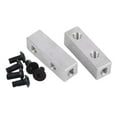 thumbnail image 2 of heritaly 2Pcs RC Servo Mount Easy to Accessory DIY Install for 1/10 CW01 Model RC Car argent Silver for 1/10 RC car, 2 of 6