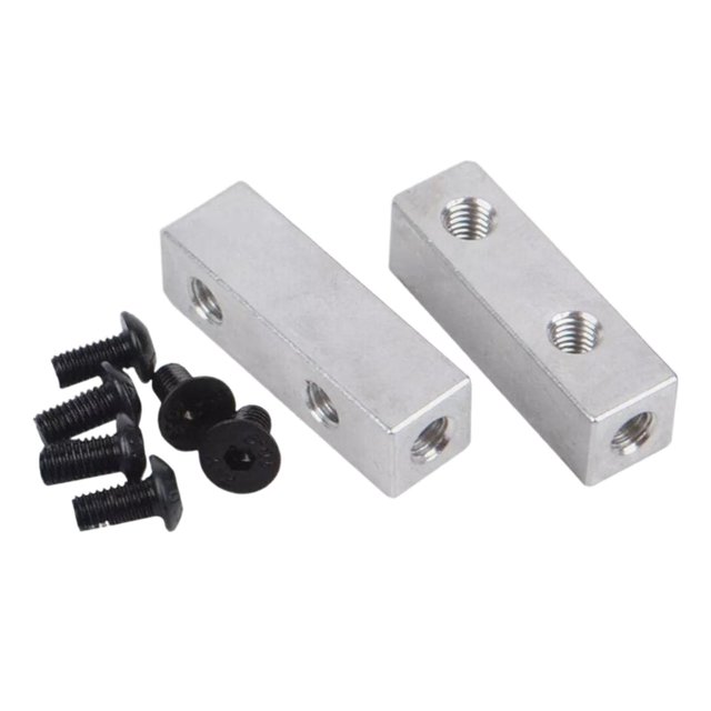 Ruiboury 2Pcs RC Servo Mount Easy to Install DIY Accessory for 1/10 CW01 Model RC Car Silver for 1/10 RC car