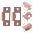 thumbnail image 2 of 4pcs T-strike Plates Door Strike Plates Deadbolt Strike Plate Thickened Door Backplates, 2 of 6
