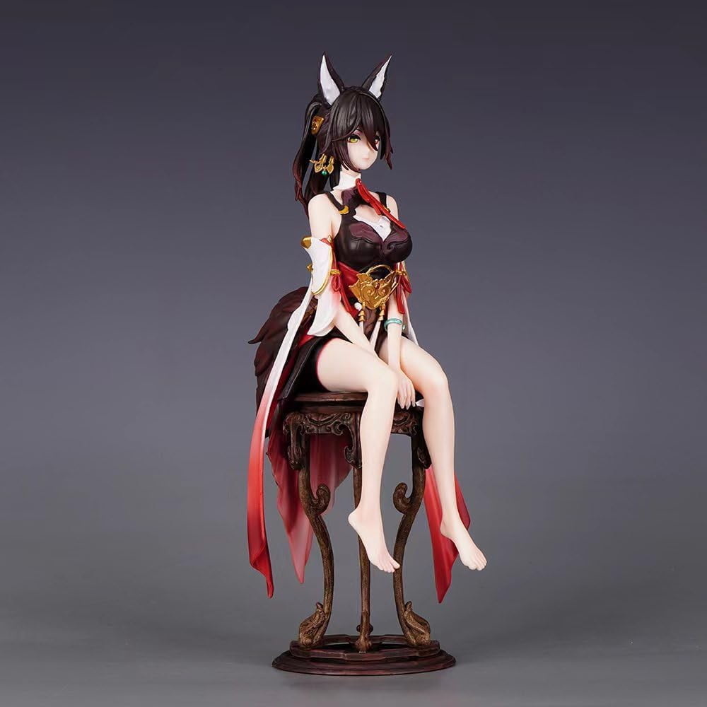 Tingyun Figure Ancient Style Stool Sitting Tingyun Anime Figures 28cm/11inch PVC Character Action Model Figure Statue Decoration Gifts